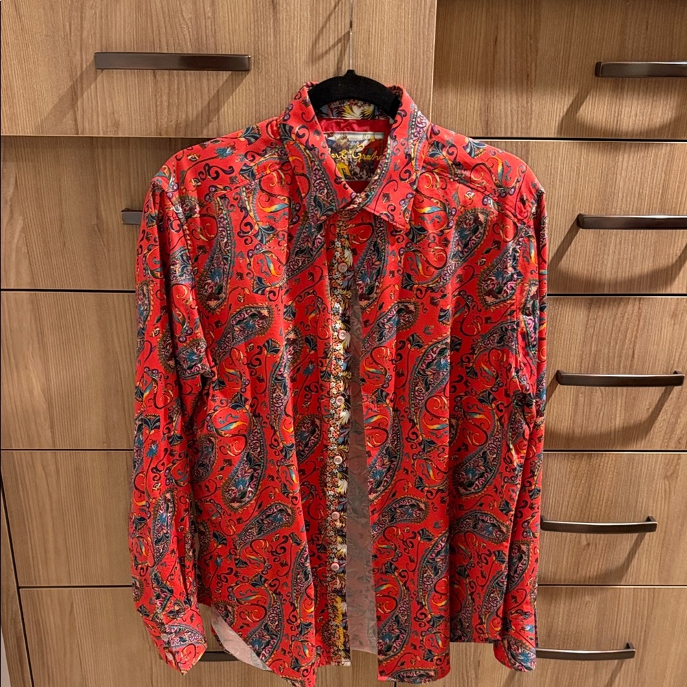Robert Graham Red Paisley Men's Shirt